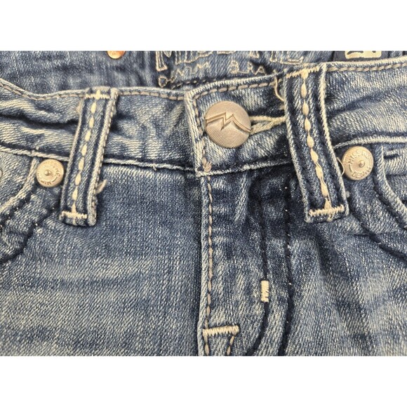 Miss Me Girls Denim Distressed Embroidered Jean Shorts Size 14 - Picture 5 of 11